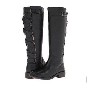 Yellow Box Katheron Leather Knee High Boots